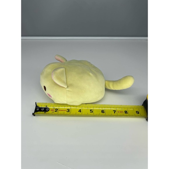 Mochi Fuwa Maru Nyan Cat Small Plush - Lemon Yellow - Picture 6 of 7